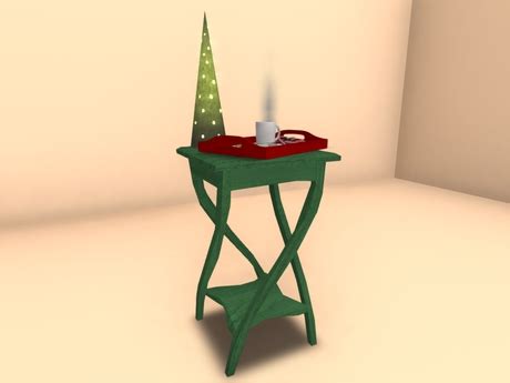 Second Life Marketplace - Christmas Side Table &Tray