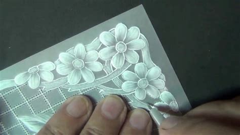 How to make a card of parchment - daisy. Parchment art #14. - YouTube