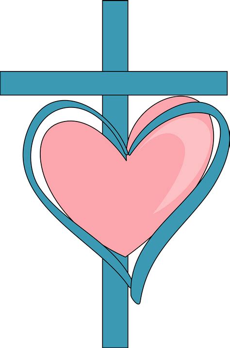 Heart And Cross Png Transparent Background - Cross With Heart Clip Art - Large Size Png Image ...