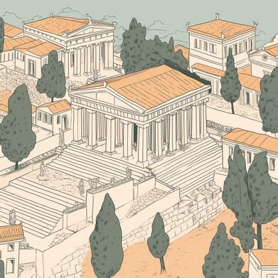 Ancient Greek Architecture Sketches