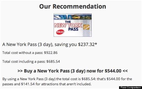 New York Pass Comparison Gives Tourists The Most For Their Money ...