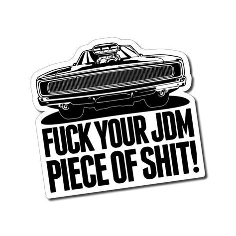 FCK Your JDM Sticker / Decal - Hot Rat Rod Vintage Retro Vinyl Car ...