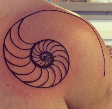 Fibonacci Spiral | Shell tattoos, Nautilus tattoo, Seashell tattoos