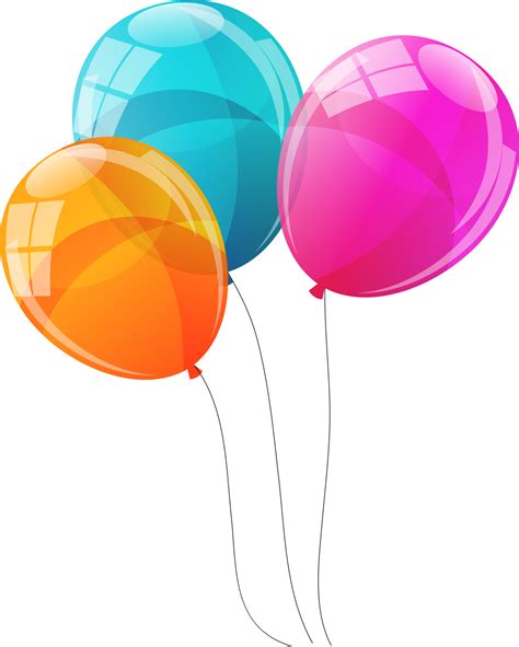 Color Glossy Balloons Background Vector Illustration 11016191 PNG