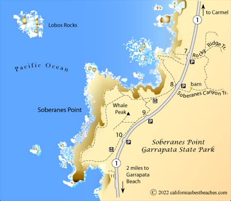 Garrapata State Park Map | Cities And Towns Map