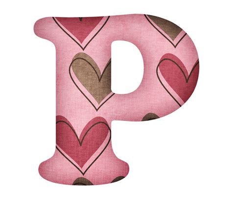 Alfabeto corazones...P Alphabet Clipart, I Go Crazy, Letter P, Cute Love Images, Printable ...