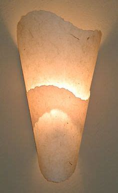 Handmade Paper Wall Sconces from AmbientArt.com Diy Sconce, Wall Sconces Bedroom, Paper ...