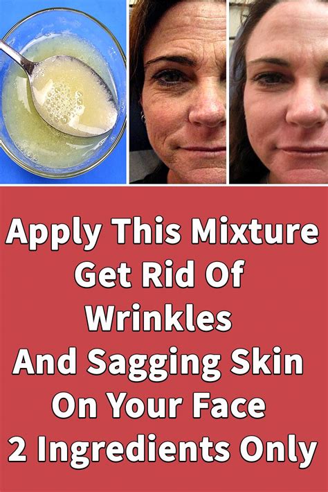 Apply This Mixture | Get Rid Of Wrinkles And Sagging Skin On Your Face – 2 Ingredients Only in ...