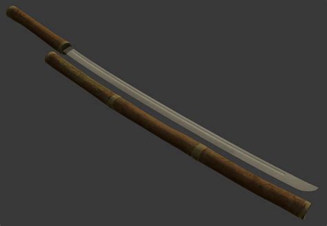 ArtStation - Bamboo Katana & Bamboo Scabbard