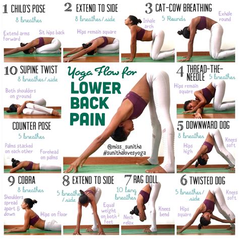 Yoga poses for lower back pain