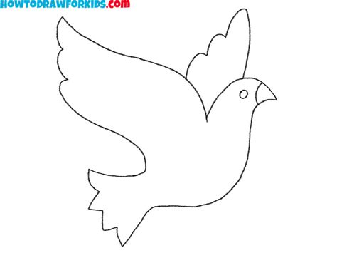 How to Draw a Dove Step by Step - Easy Drawing Tutorial For Kids