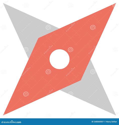 Compass 45 Degree Right Illustration Stock Illustration - Illustration ...