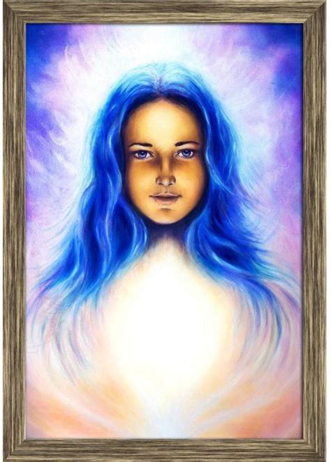 Artzfolio Spiritual Blue Eye Framed Wall Art Painting Print Canvas 17 inch x 12 inch Painting ...