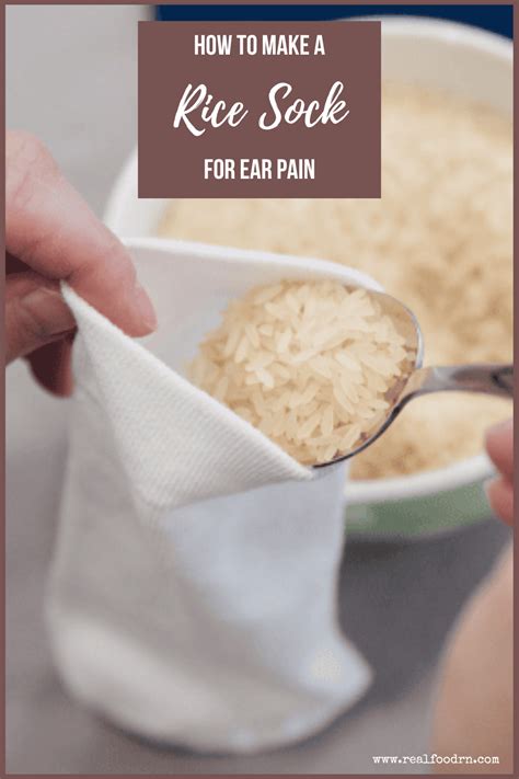 How to Make a Rice Sock for Ear Pain | Real Food RN