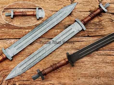 HANDMADE DAMASCUS STEEL Viking Sword/Medieval Sword Leather Sheath. $139.99 - PicClick