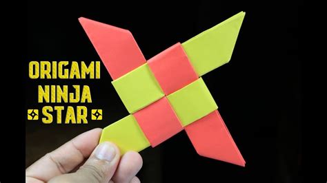 Easy Paper Ninja Star (Shuriken) - Origami Ninja Star - DIY paper crafts