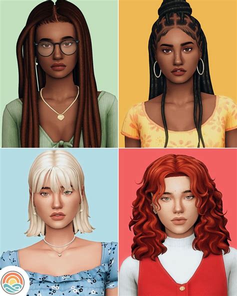 a sim dump #02 | Patreon | Sims hair, Sims, The sims 4 skin