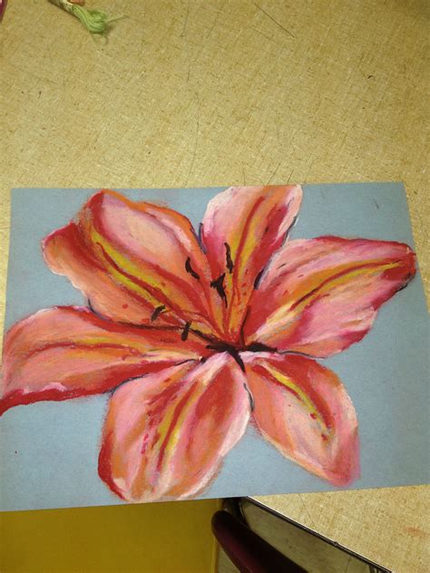 Pin by Lindsey McHale on My Projects! | Oil pastel art, Flower drawing, Pastel art