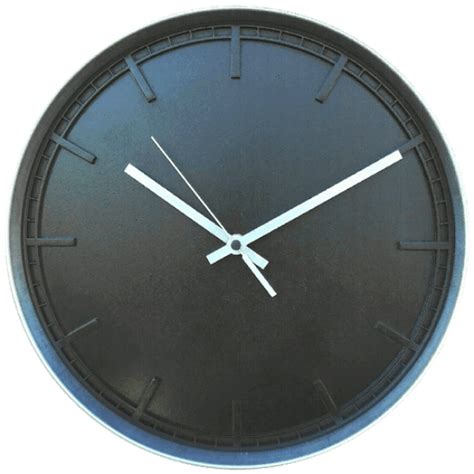 Blacked Out Aluminium Framed Wall Clock | Aluminium framed clock, Encased in Brushed aluminium ...