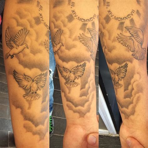 Cloud Tattoos On Arm