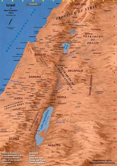 1st Century Palestine Map