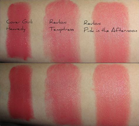 Revlon Super Lustrous Lipstick Swatches + Covergirl Lipstick Swatch. All colors found at target ...