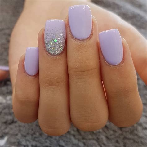 10 Stunning Natural Nail Designs - Femeline | Purple gel nails, Gel manicure colors, Short gel nails