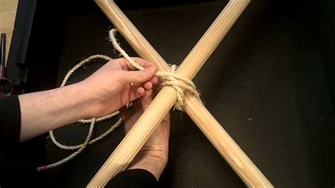 Diagonal Lashing - YouTube