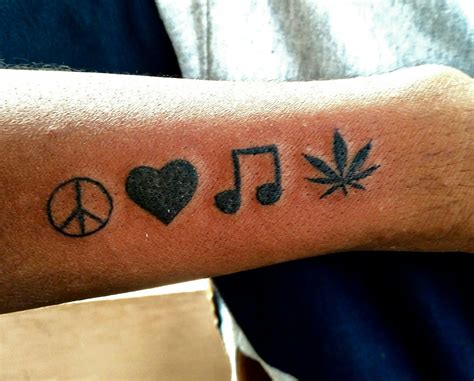 Peace love music tattoo by suryamaddy ink you tattoo No Love Tattoo ...