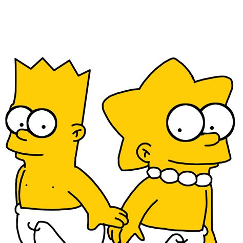 Bart and Lisa as babies by MarcosPower1996 on DeviantArt