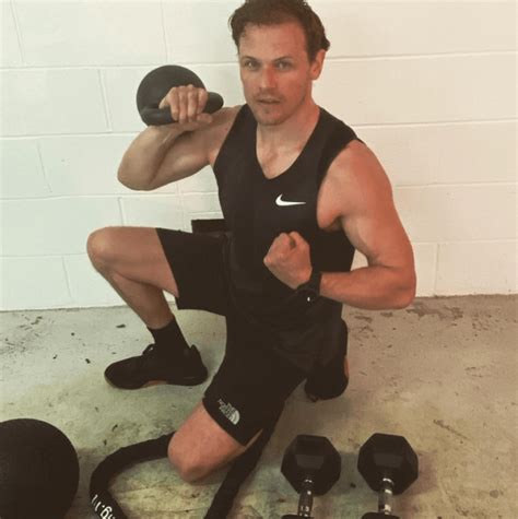 Outlander star Sam Heughan shares 'sweaty' snap as he reveals gruelling workout routine | The ...