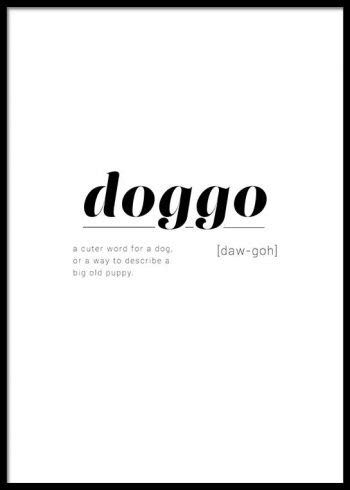 DOGGO DEFINITION POSTER – Postersprints