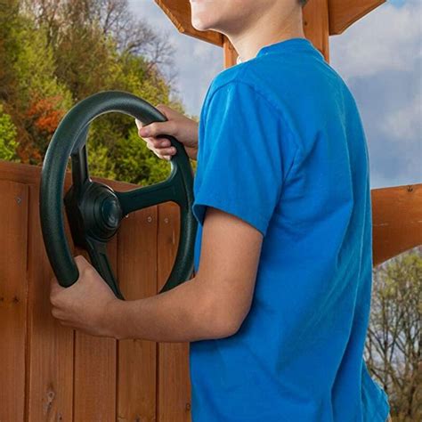 Steering Wheel Attachment Playground Swing Set Accessories Replacement(Green) – Grandado