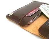 Items similar to Leather iPhone Wallet Case 2G/3G/4G -iPhone Leather ...