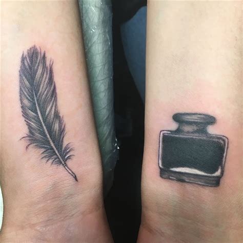 Feather pen & ink tattoo #smalltattoos | Pen ink tattoo, Ink tattoo ...