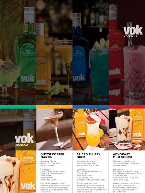 VOK Liqueurs Cocktails | Martini (Cocktail) | Lemon | Free 30-day Trial ...