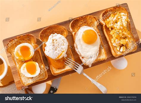 Fried Toast Bread Four Different Types Stock Photo 2060378294 ...