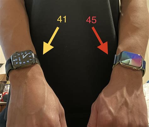 Which size looks better on me? 41mm or 45mm? : r/AppleWatch