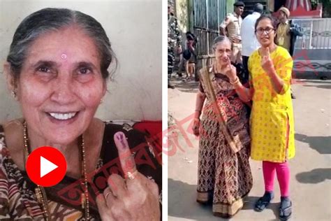 Gujarat Assembly Election 2022 | wife of Nerendra Modi Jashodaben casts her vote in Gujarat ...