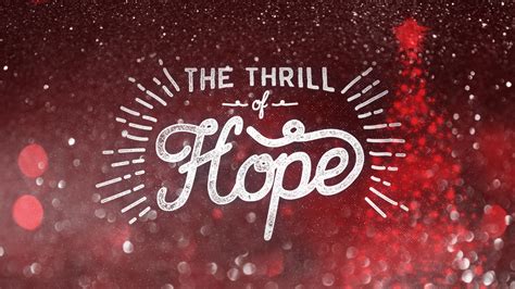 The Thrill Of Hope – McPherson Ave Church Of Christ