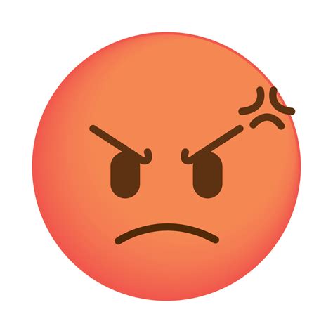 angry emoji face 10465343 Vector Art at Vecteezy