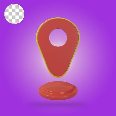 Premium PSD | Map marker and Map pin 3d icon