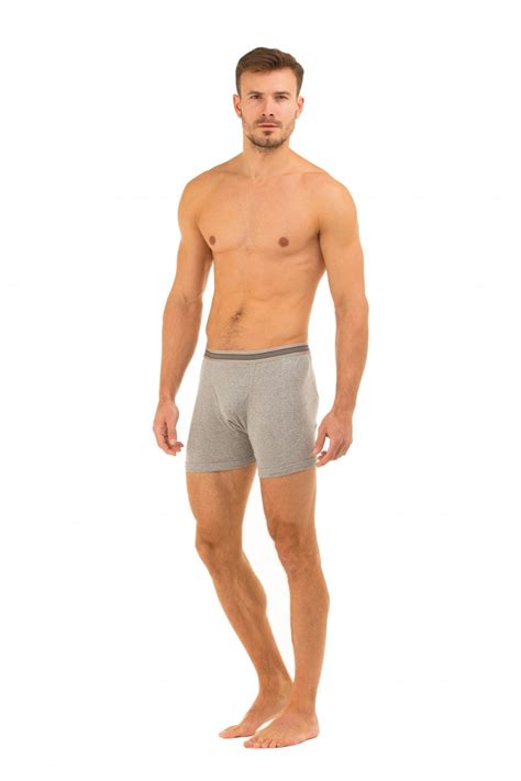 Mens Haigman Three Pack Grey Boxer Briefs