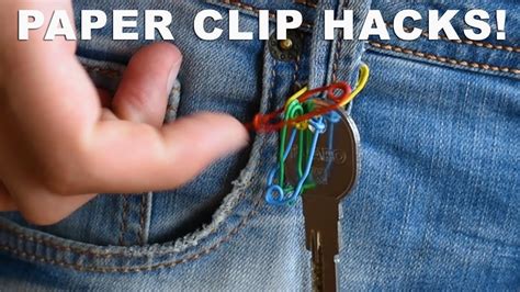 10 Paper Clip Hacks - LIFE HACKS - YouTube