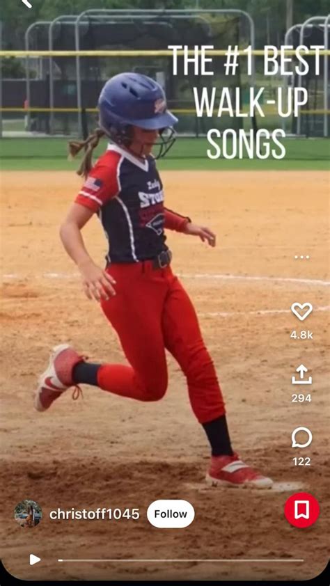 Walk up songs💕💕not my vid ️ | Best walk up songs, Softball funny, Walk ...