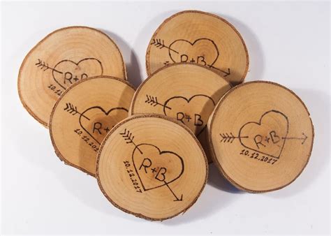 Set of 20 Personalized Wedding Coasters 34, Wooden Drink Coasters ...