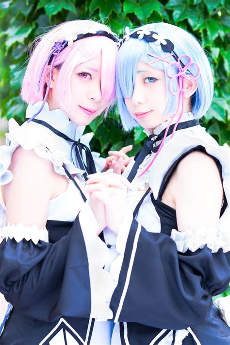 Trustedeal.com - My Cosplay Shop: Adorable Re Zero Twins Rem and Ram Cosplay Girls