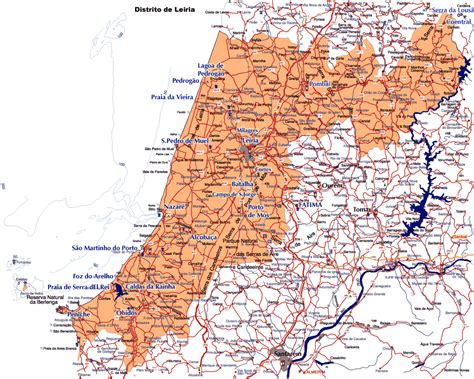 Mapa De Leiria Portugal