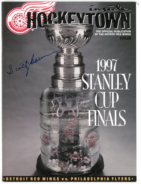 Lot Detail - Scotty Bowman Autographed 1997 Stanley Cup Program