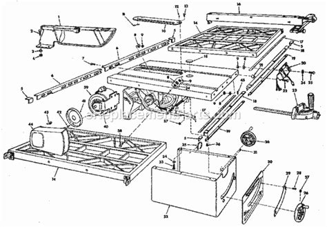 Craftsman Table Saw | 113298842 | eReplacementParts.com